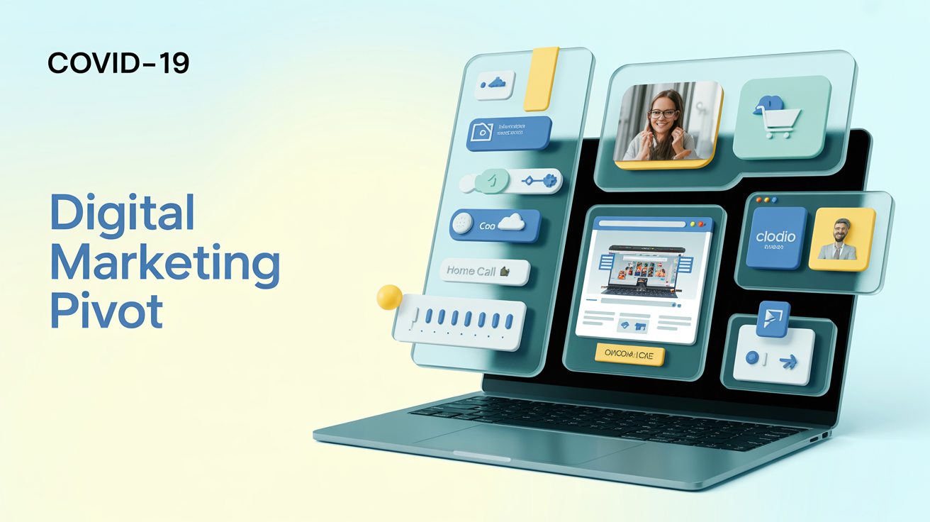 Digital marketing transformation during COVID-19 with online storefronts, digital ads, and remote work