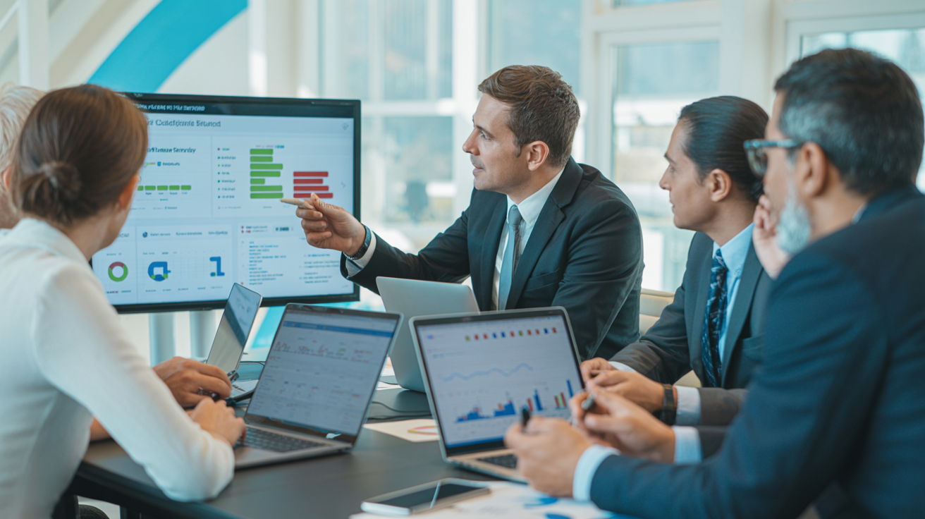 Hire an SEO agency team collaborating on digital marketing strategy and search rankings