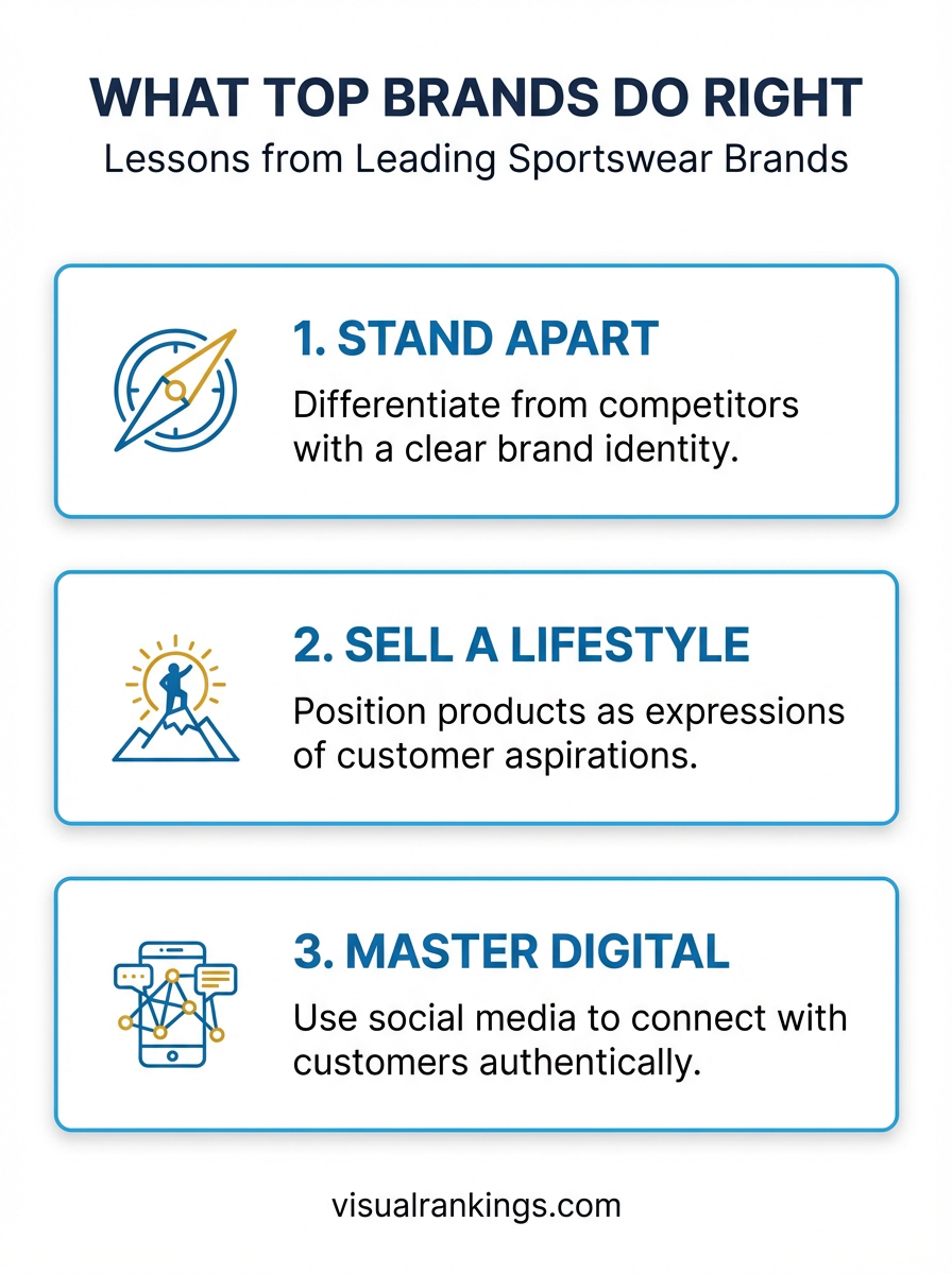 Infographic: Adidas Marketing Strategies — set apart from competition, sell a lifestyle, harness digital marketing